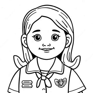 Colorful Girl Scout Pledge Coloring Page 37336-31095