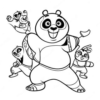 Kung Fu Panda 3 Coloring Pages