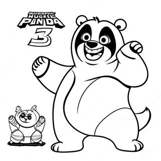 Kung Fu Panda 3 Coloring Page 37375-31106