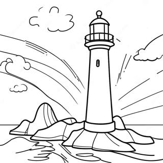 Lighthouse Scenic Coloring Page 37385-31132