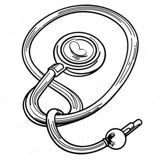 Colorful Doctor S Stethoscope Coloring Page 37396-31133