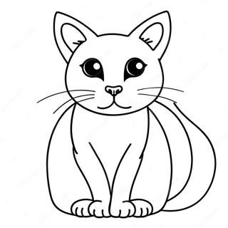 Siamese Cat Coloring Page 37405-31138