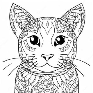 Siamese Cat Coloring Page 37405-31140