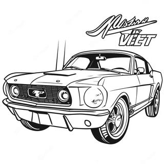 Classic Mustang Gt Coloring Page 3740-3037