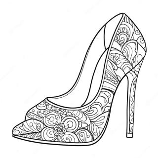 Stylish High Heels Coloring Page 37416-31149