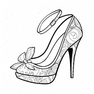 Stylish High Heels Coloring Page 37416-31152