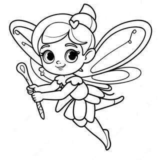 Sparkling Tink Fairy Coloring Page 37466-31189