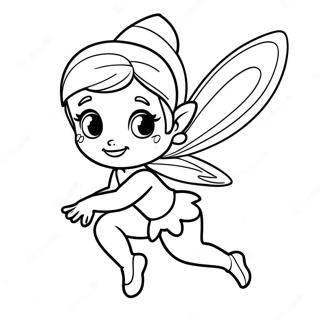 Sparkling Tink Fairy Coloring Page 37466-31190