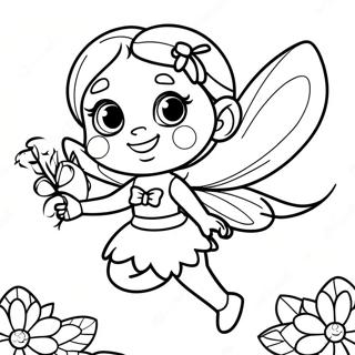 Sparkling Tink Fairy Coloring Page 37466-31191