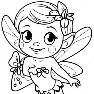 Sparkling Tink Fairy Coloring Page 37466-31192