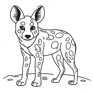 African Wild Dog Coloring Page 37485-31202