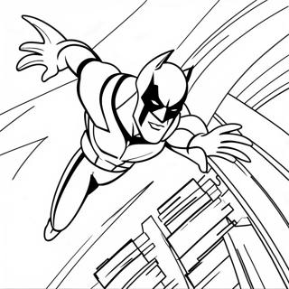 Futuristic Batman Beyond In Action Coloring Page 37496-31213