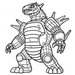 Mechagodzilla Coloring Page 3749-3043