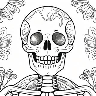 Human Skeleton Anatomy Coloring Page 37506-31218