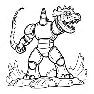 Mechagodzilla In Battle Coloring Page 3750-3046