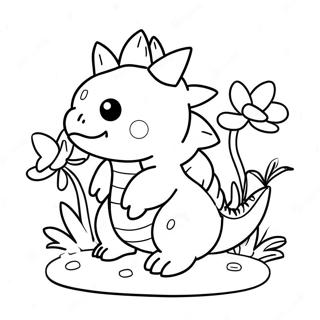 Cute Venusaur With Flowers Coloring Page 37516-31227