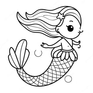 Mermaid Tail Coloring Page 37545-31252