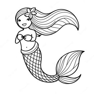 Sparkling Mermaid Tail Coloring Page 37546-31247