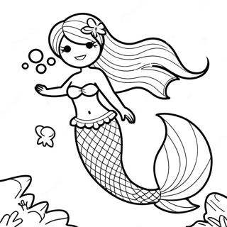 Sparkling Mermaid Tail Coloring Page 37546-31248