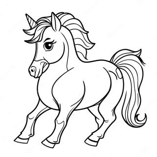 Paint Horse Coloring Page 37555-31260