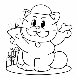 Garfield Christmas Coloring Pages