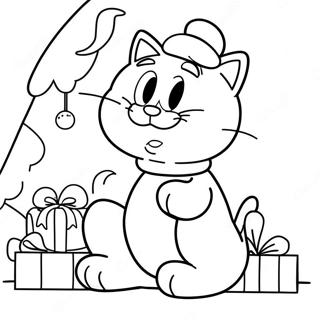 Garfield Christmas Coloring Page 37565-31266