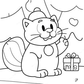 Garfield Christmas Coloring Page 37565-31267