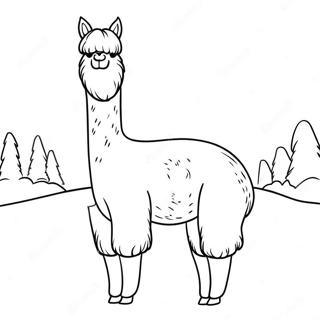 Alpaca Coloring Page 37585-31282