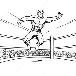 Wwe Wrestler Jumping On Opponent Coloring Page 37596-31292