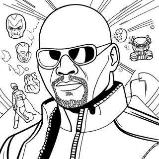 Nick Fury Coloring Pages