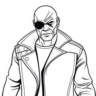 Nick Fury Coloring Pages