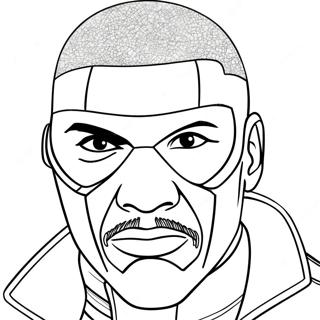 Nick Fury With Eye Patch Coloring Page 37627-31302