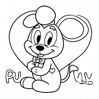 Disney Valentines Coloring Page 37646-31327