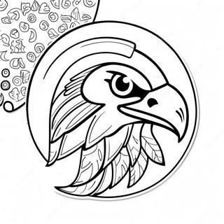 Iowa Hawkeye Logo Coloring Page 37656-31322