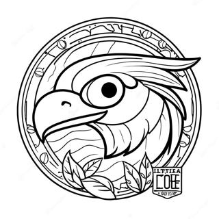 Iowa Hawkeye Logo Coloring Page 37656-31323