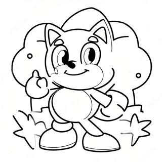 Happy Birthday Sonic Coloring Page 37666-31339