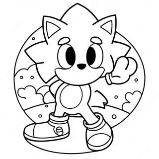 Happy Birthday Sonic Coloring Page 37666-31340