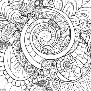 Spiral Swirl Coloring Page 37677-31352