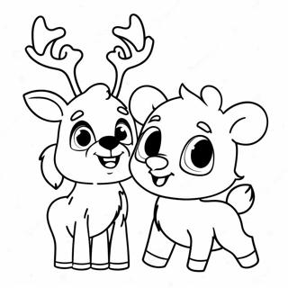 Rudolph And Clarice Coloring Page 37686-31356