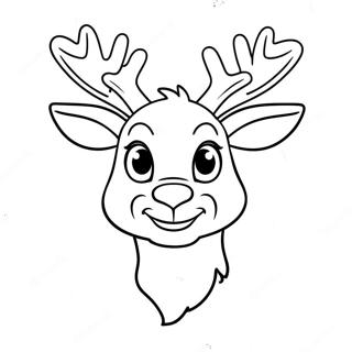 Rudolph With A Bright Red Nose Coloring Page 37687-31358