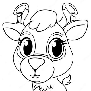 Rudolph With A Bright Red Nose Coloring Page 37687-31359