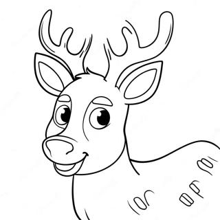 Rudolph With A Bright Red Nose Coloring Page 37687-31360