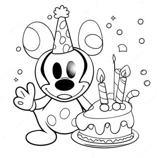 Happy Birthday Mickey Mouse Clubhouse Coloring Page 37696-31375