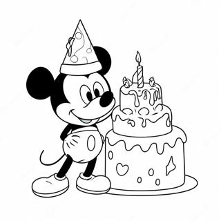 Happy Birthday Mickey Mouse Clubhouse Coloring Pages