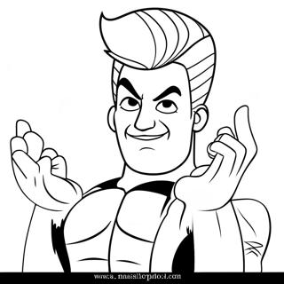 Johnny Bravo Coloring Page 37726-31395