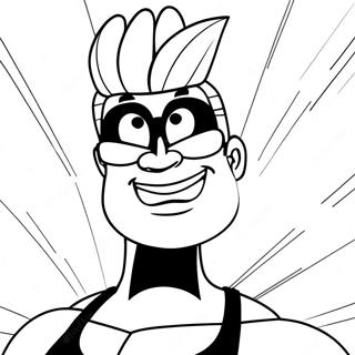 Johnny Bravo Coloring Pages