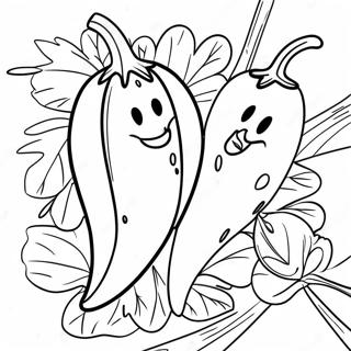 Chili Pepper Coloring Page 37736-31390