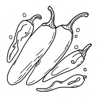 Chili Pepper Coloring Page 37736-31391