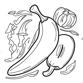 Chili Pepper Coloring Page 37736-31392