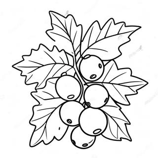 Festive Holly Berries Coloring Page 37747-31400